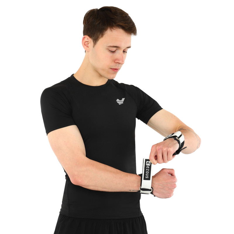 Накладки для підтягування та тяги HAND GRIPS STRONG FRICTION EZOUS D-12 2шт чорний-білий