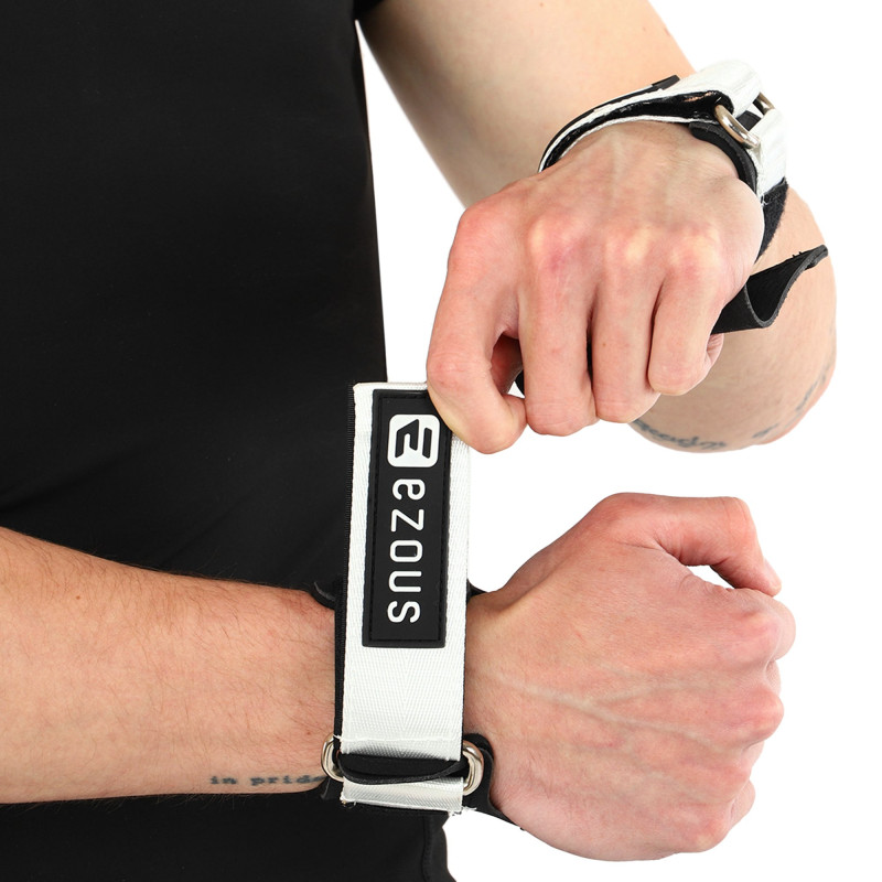 Накладки для підтягування та тяги HAND GRIPS STRONG FRICTION EZOUS D-12 2шт чорний-білий