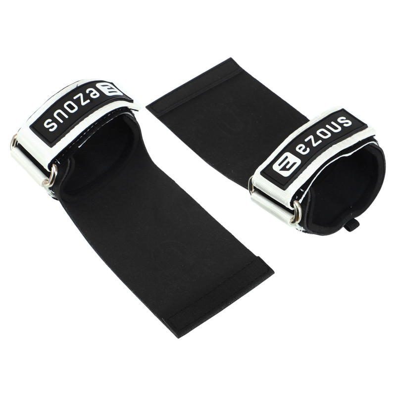 Накладки для підтягування та тяги HAND GRIPS STRONG FRICTION EZOUS D-12 2шт чорний-білий