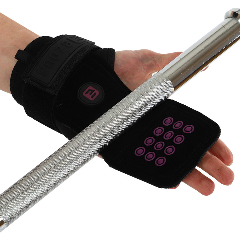 Накладки для підтягування та тяги POWER GRASP EZOUS D-13 2шт чорний-фіолетовий