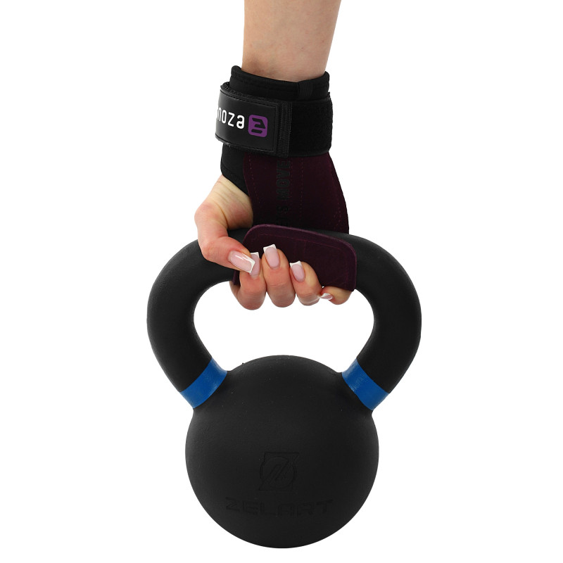 Накладки для підтягування та тяги POWER GRASP PRO EZOUS D-16 2шт чорний-фіолетовий
