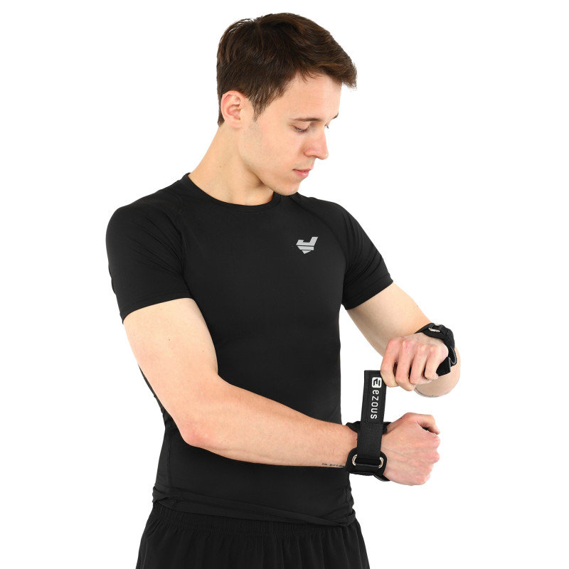 Накладки для підтягування та тяги HAND GRIP THICKER LAYERS EZOUS D-17 2шт чорний