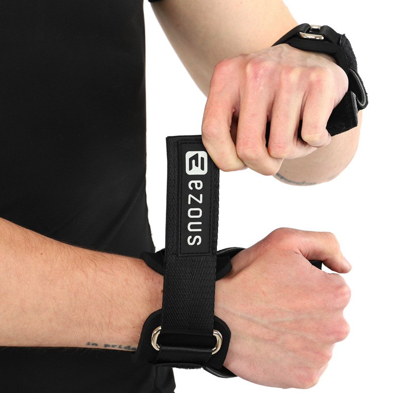 Накладки для підтягування та тяги HAND GRIP THICKER LAYERS EZOUS D-17 2шт чорний