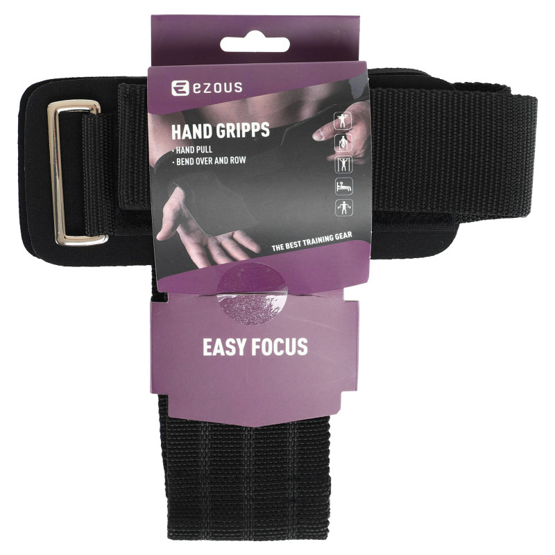 Накладки для підтягування та тяги ANTI SLIP HAND GRIP EZOUS D-18 2шт чорний