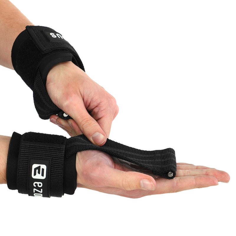 Накладки для підтягування та тяги ANTI SLIP HAND GRIP EZOUS D-18 2шт чорний