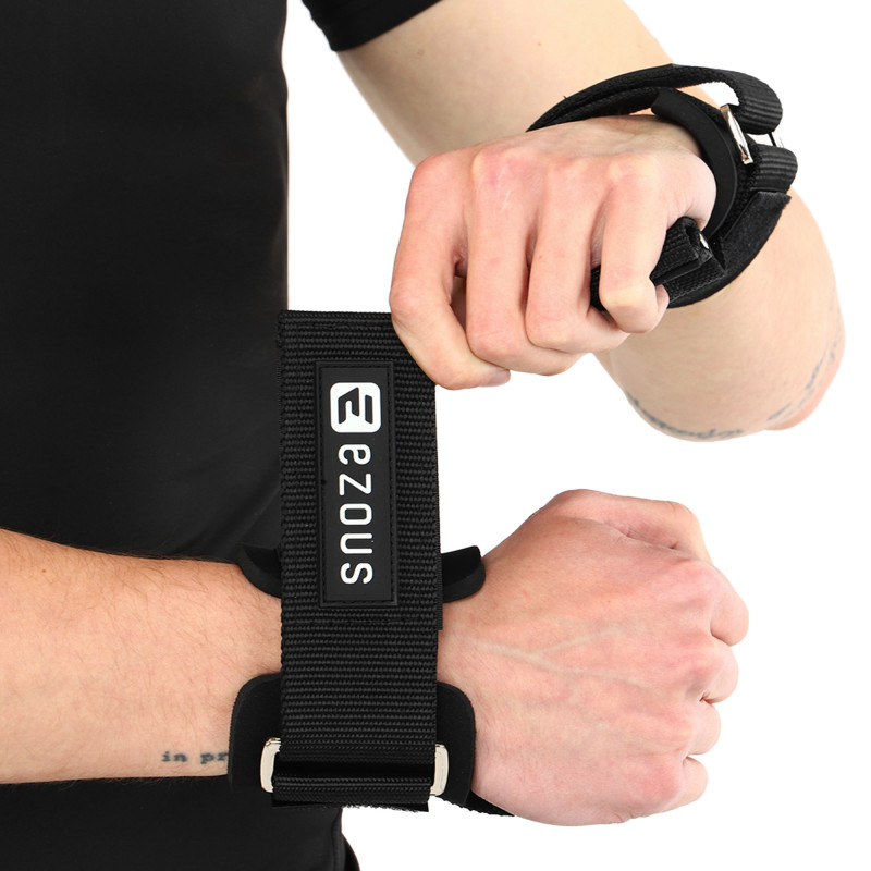 Накладки для підтягування та тяги ANTI SLIP HAND GRIP EZOUS D-18 2шт чорний