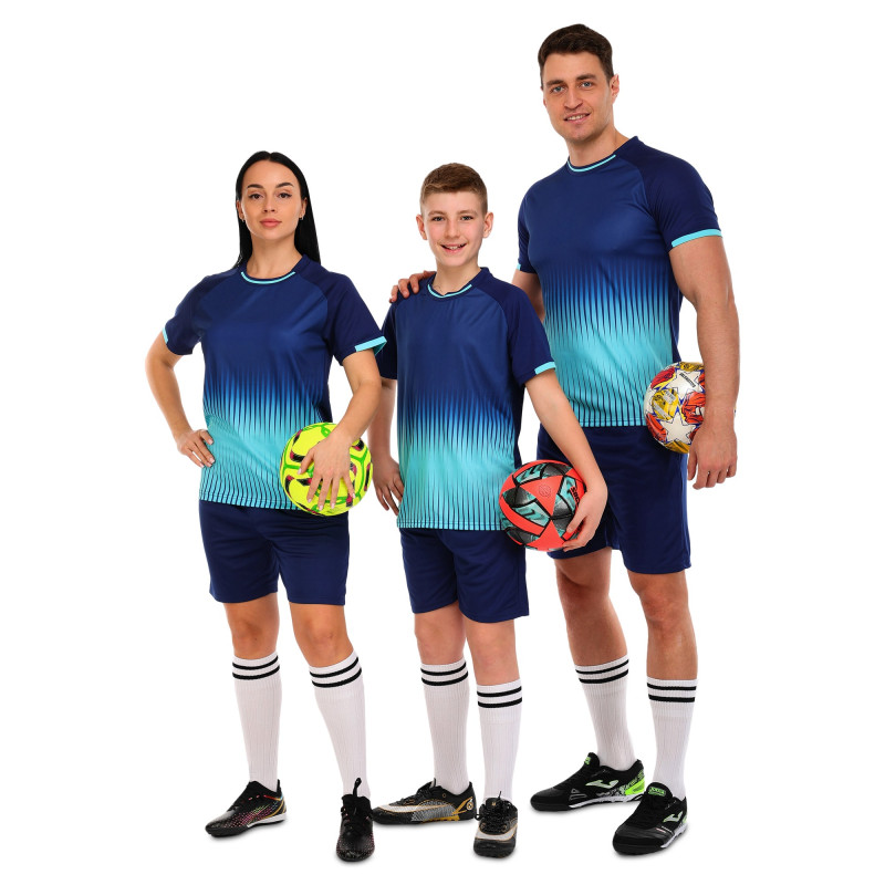 Форма футбольна комплект футболка та шорти LIDONG D8861 4XS-2XL кольори в асортименті