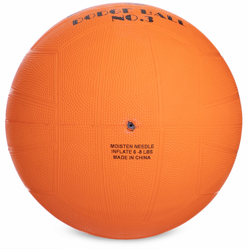 М'яч гумовий Dodgeball для гри у вишибалу Zelart DB-3284 №3 кольори в асортименті