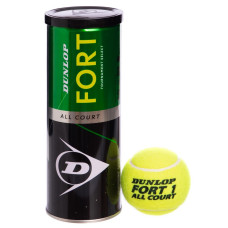 М'ячі для великого тенісу DUNLOP FORT TOURNAMENT SELECT DL601315 3шт салатовий