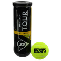 М'ячі для великого тенісу DUNLOP TOUR BRILLIANCE DL601326 3шт салатовий