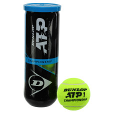 М'ячі для великого тенісу DUNLOP ATP CHAMPIONSHI DL601332 3шт салатовий