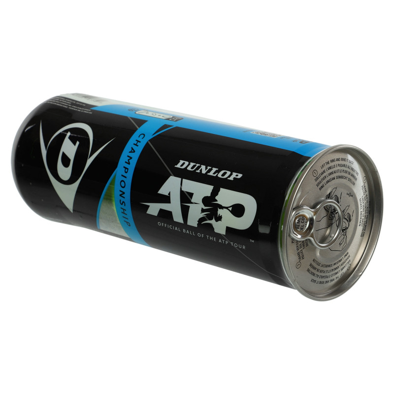 М'ячі для великого тенісу DUNLOP ATP CHAMPIONSHI DL601332 3шт салатовий