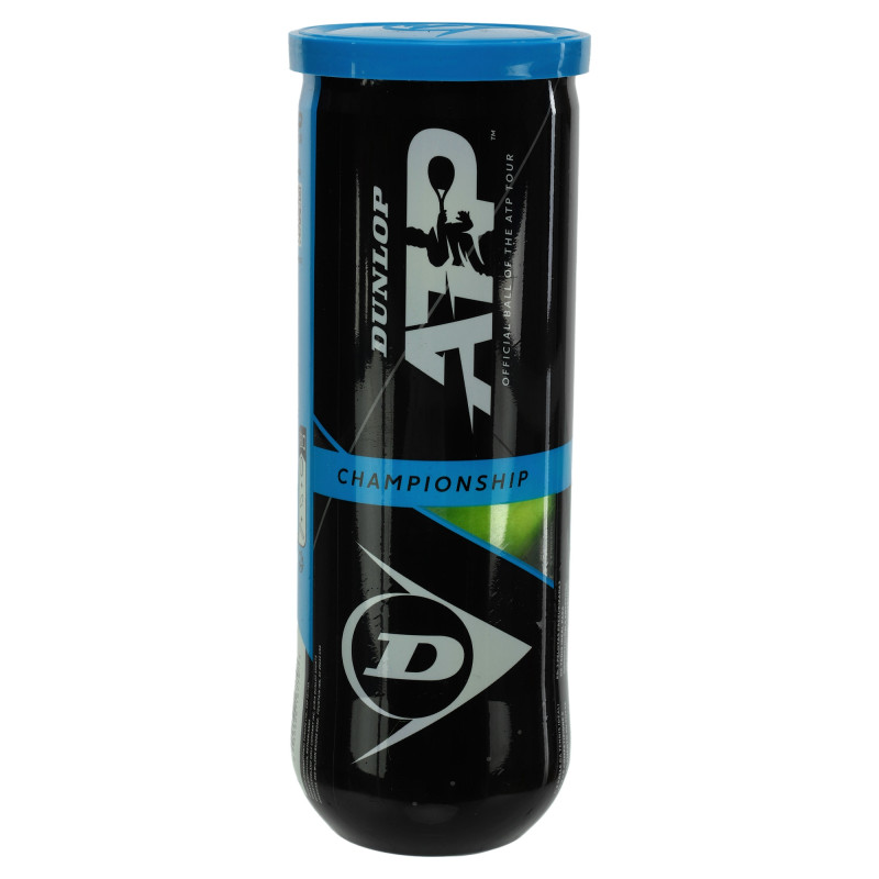 М'ячі для великого тенісу DUNLOP ATP CHAMPIONSHI DL601332 3шт салатовий