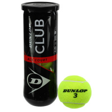 М'ячі для великого тенісу DUNLOP CLUB AC DL601334 3шт салатовий