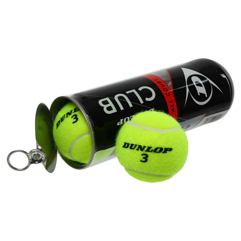 М'ячі для великого тенісу DUNLOP CLUB AC DL601334 3шт салатовий