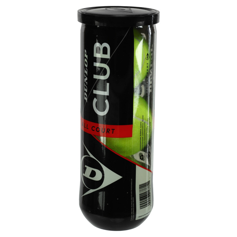 М'ячі для великого тенісу DUNLOP CLUB AC DL601334 3шт салатовий