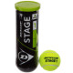 М'ячі для великого тенісу DUNLOP STAGE 1 GREEN DL601338 3шт салатовий