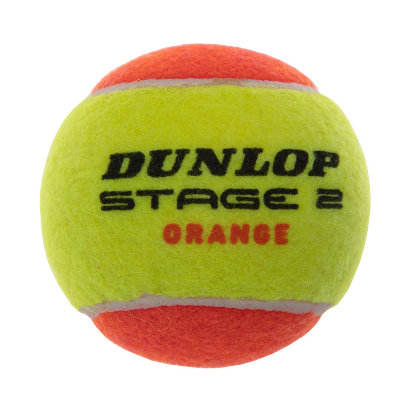 М'ячі для великого тенісу DUNLOP STAGE 2 ORANGE DL601339 3шт салатовий- помаранчевий