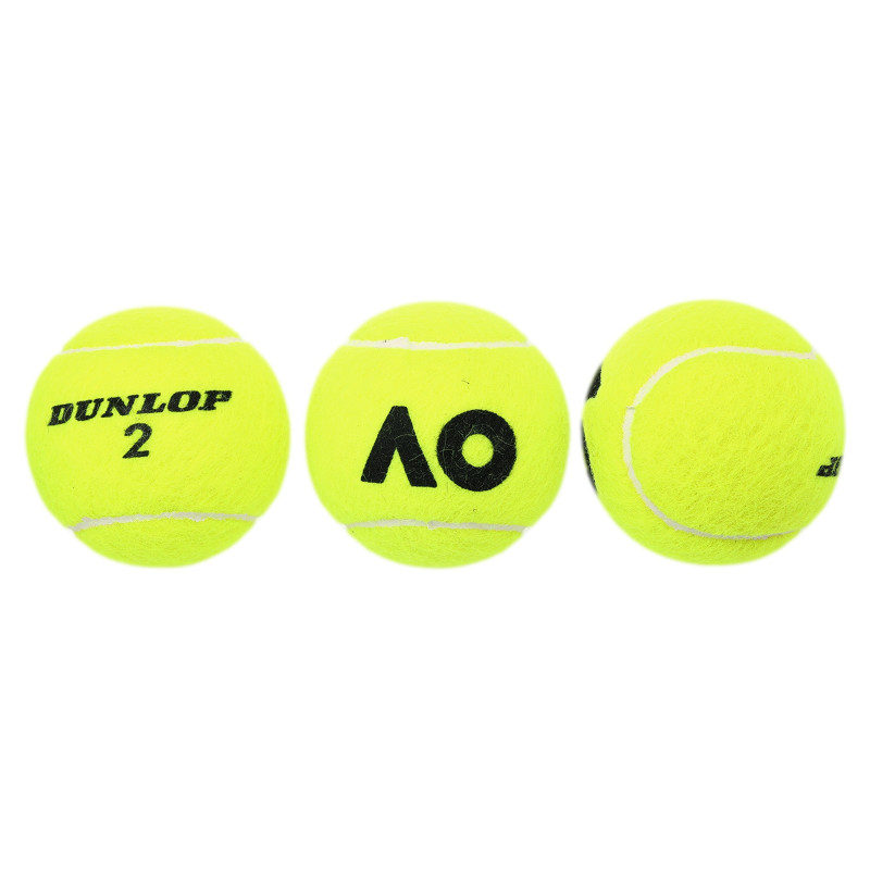 М'ячі для великого тенісу DUNLOP AUSTRALIAN OPEN DL601354 3 шт салатовий