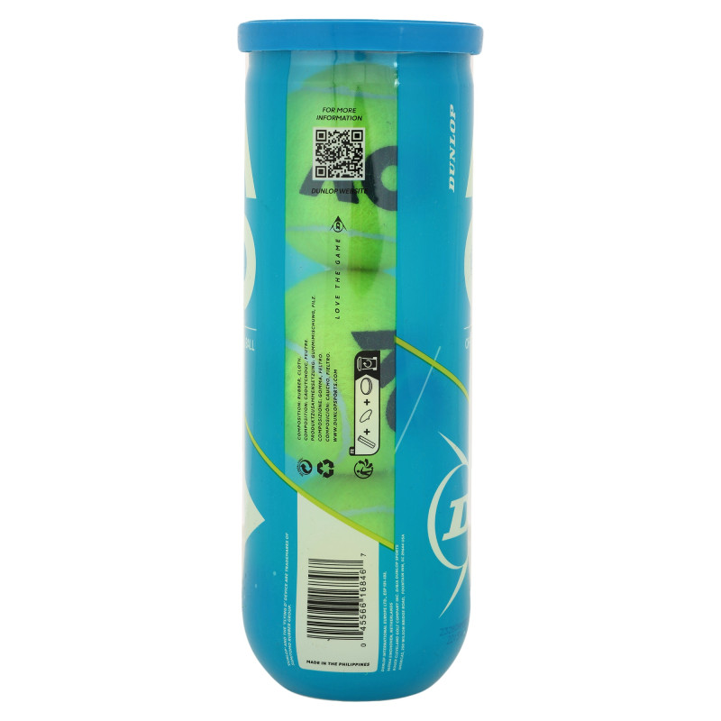 М'ячі для великого тенісу DUNLOP AUSTRALIAN OPEN DL601354 3 шт салатовий