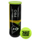 М'ячі для великого тенісу DUNLOP PRO PADEL DL601384 3шт салатовий
