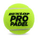 М'ячі для великого тенісу DUNLOP PRO PADEL DL601384 3шт салатовий