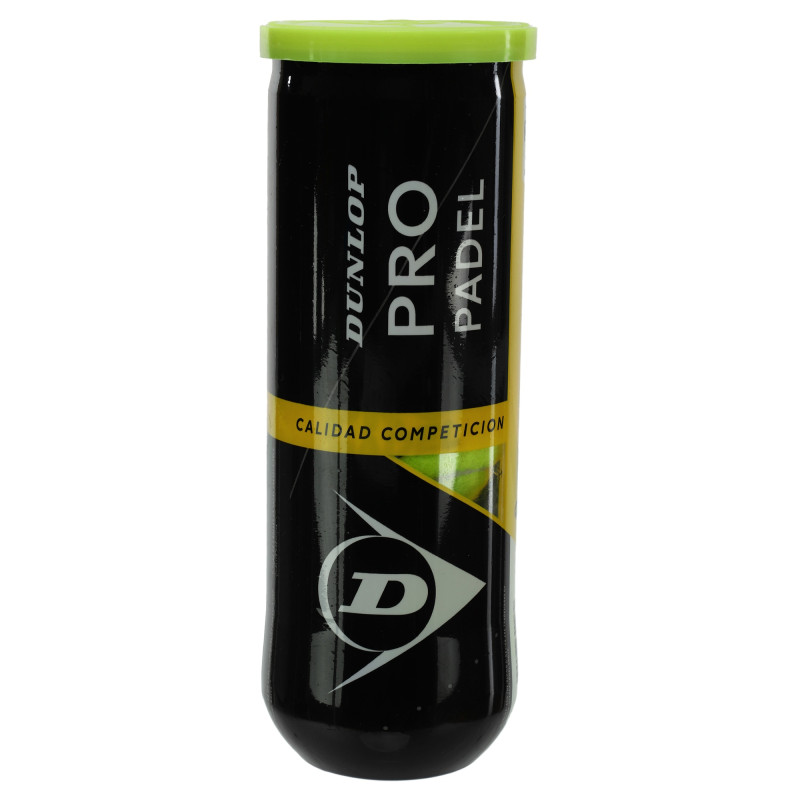 М'ячі для великого тенісу DUNLOP PRO PADEL DL601384 3шт салатовий