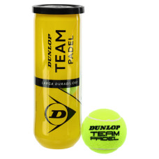 М'ячі для великого тенісу DUNLOP TEAM PADEL DL601385 3шт салатовий
