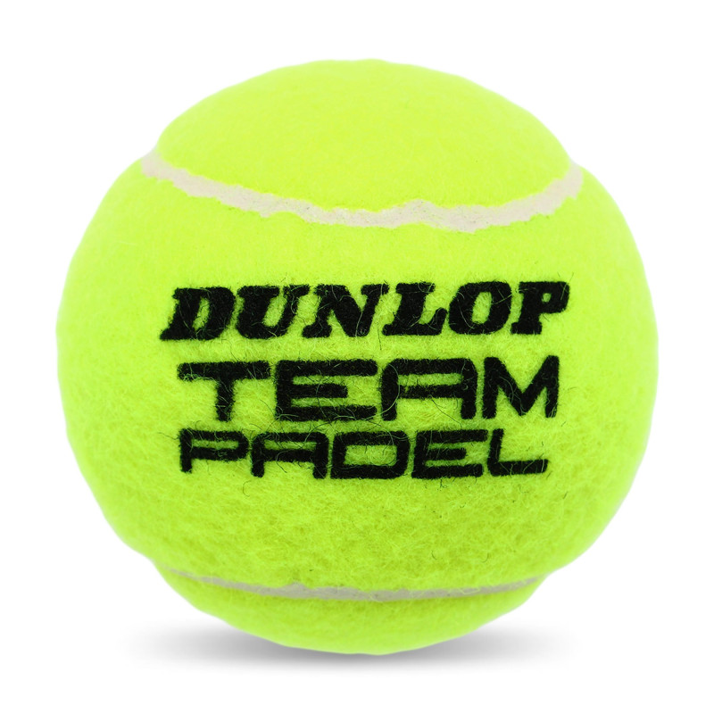 М'ячі для великого тенісу DUNLOP TEAM PADEL DL601385 3шт салатовий