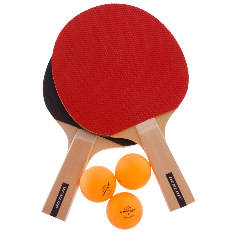 Набір для настільного тенісу DUNLOP RAGE DL6792122 ракетки 3 м'яча сітка чохол