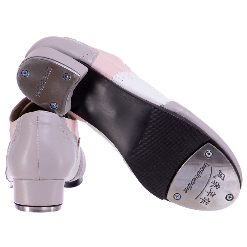 Туфлі для степу та чечітки степовки Zelart DN-3684 розмір 34-45 сірий-рожевий