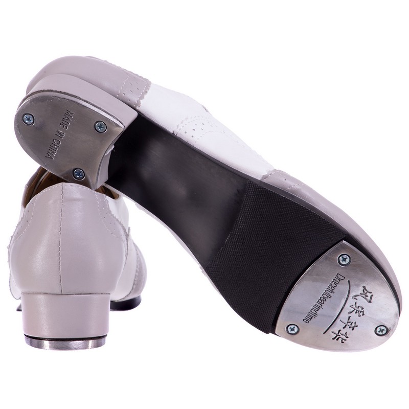 Туфлі для степу та чечітки степовки Zelart DN-3685 розмір 34-45 сірий-білий
