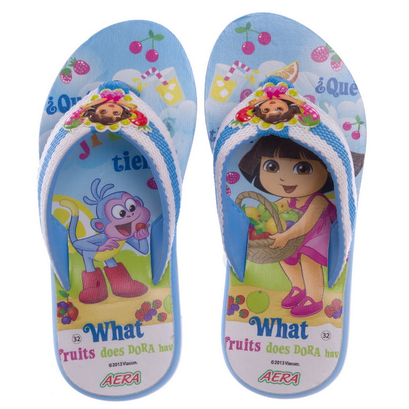 В'єтнамки дитячі для дівчаток KITO Dora DR-4605-D-B розмір 30-35 блакитний