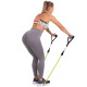 Еспандер багатофункціональний для фітнесу 9 джгутів Resistance Band Zelart DT-1002 у чохлі різнокольоровий