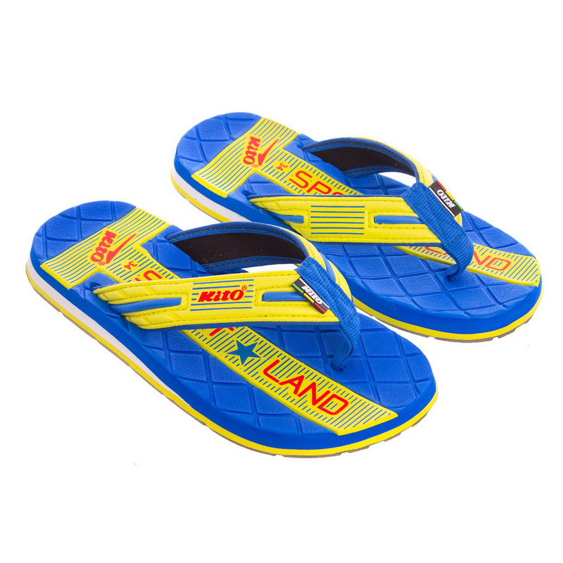 В'єтнамки для хлопчиків KITO EC4211-D.BLUE-YELLOW розмір 31-34 синій-жовтий