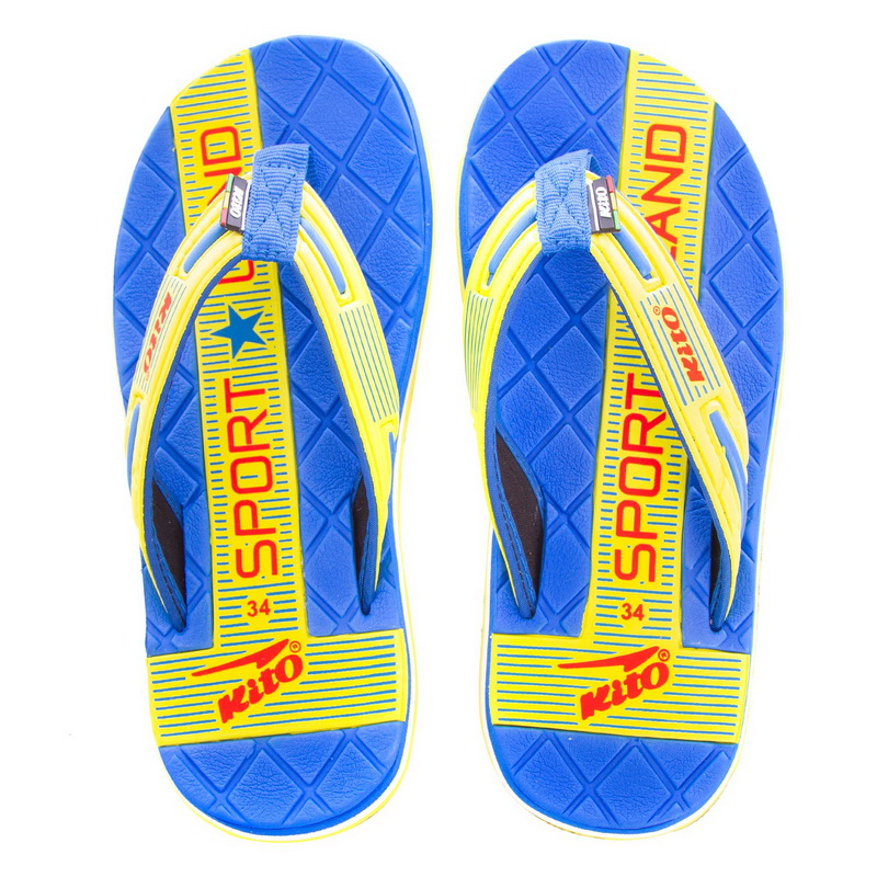 В'єтнамки для хлопчиків KITO EC4211-D.BLUE-YELLOW розмір 31-34 синій-жовтий