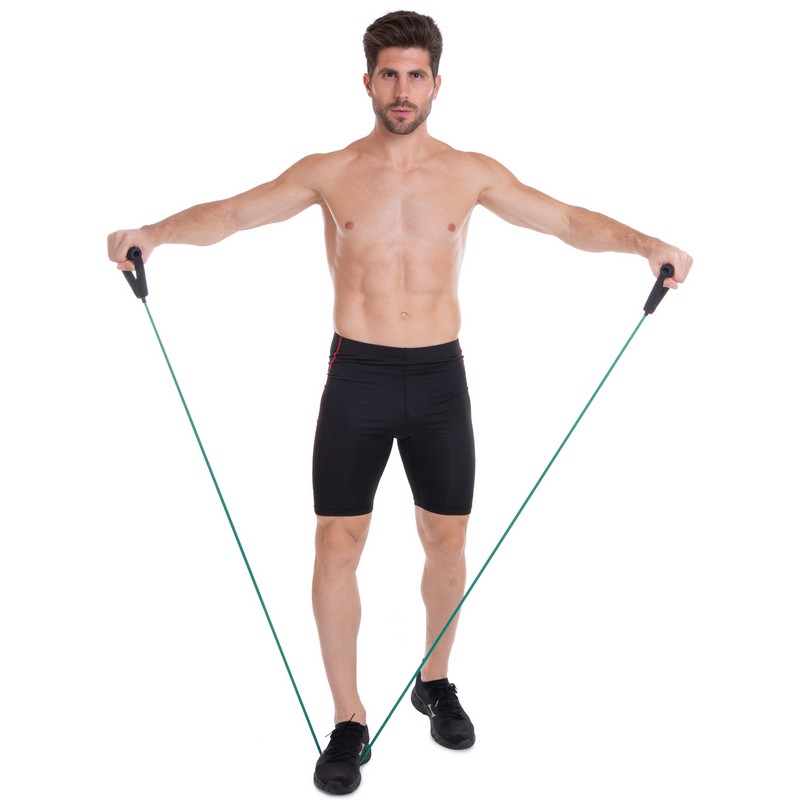 Еспандер багатофункціональний для фітнесу 5 джгутів Resistance Band Zelart ET-500 в чехле різнокольоровий