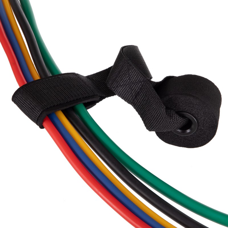 Еспандер багатофункціональний для фітнесу 5 джгутів Resistance Band Zelart ET-510 у чохлі різнокольоровий