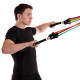 Еспандер Resistance Band багатофункціональний 5 джгутів CIMA ET-7912 у чохлі різнокольоровий