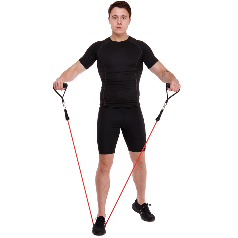 Еспандер Resistance Band багатофункціональний 5 джгутів CIMA ET-7912 у чохлі різнокольоровий