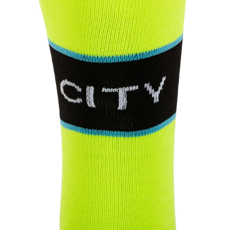 Гетри дитячі із символікою футбольного клубу SPOINT MANCHESTER CITY AWAY 2025 ETM2519-MC2 розмір 32-39 салатовий