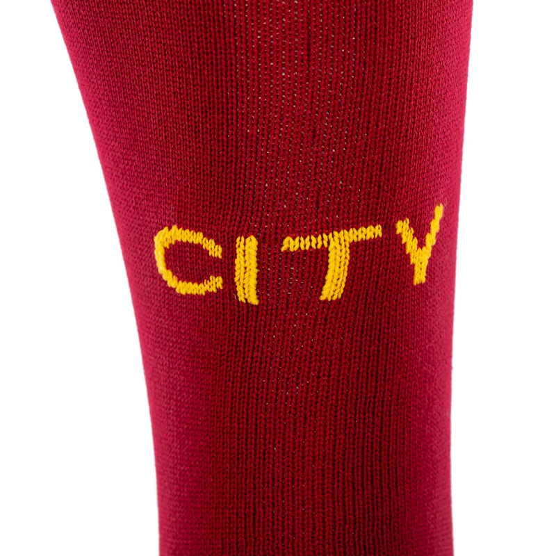 Гетри дитячі із символікою футбольного клубу SPOINT MANCHESTER CITY THIRD 2025 ETM2519-MC3 розмір 32-39 бордовий