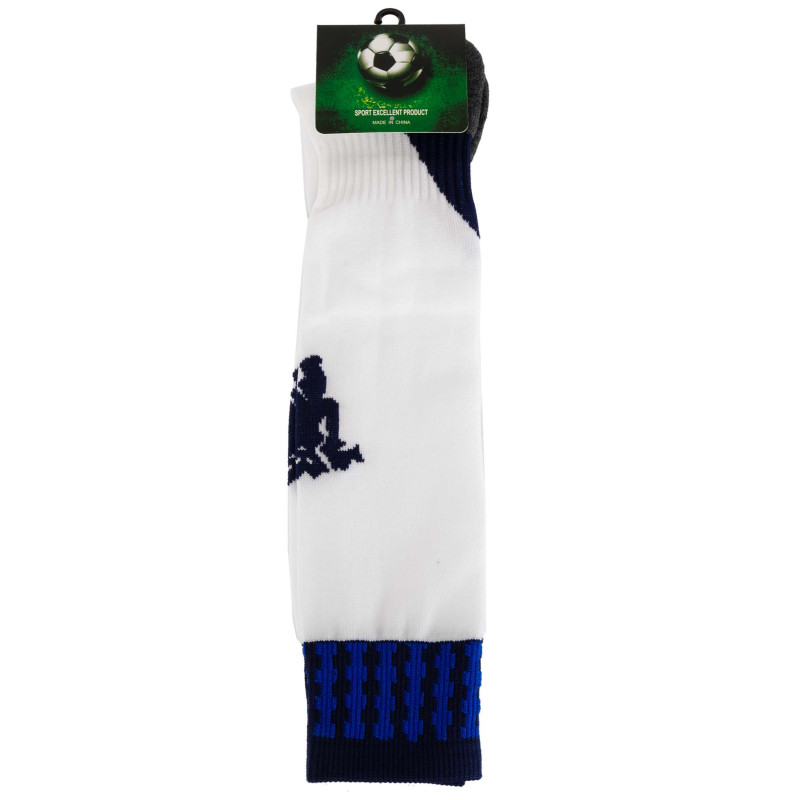 Гетри дитячі із символікою футбольного клубу SPOINT MANCHESTER UNITED AWAY 2025 ETM2520-MU4 розмір 32-39 білий-синій