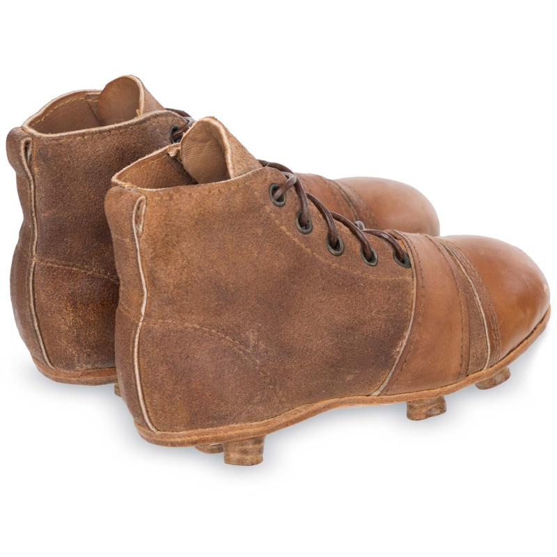 Бути футбольні або регбі Retro Vintage Style Leather коричневі вінтажні декор для дому або вінтажної футбольної кімнати F-0257 розмір 19х11см