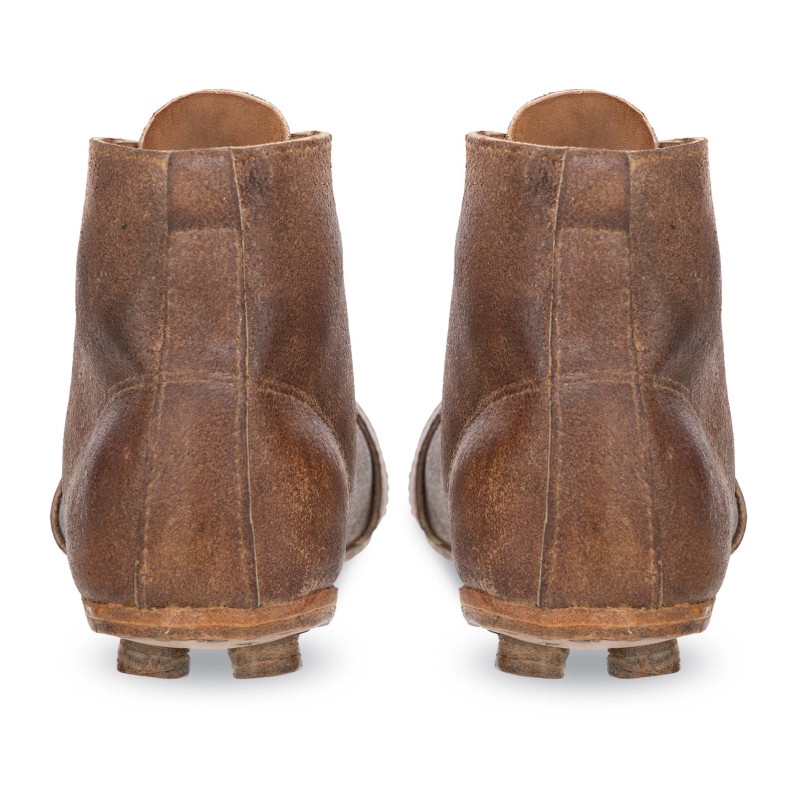 Бути футбольні або регбі Retro Vintage Style Leather коричневі вінтажні декор для дому або вінтажної футбольної кімнати F-0257 розмір 19х11см