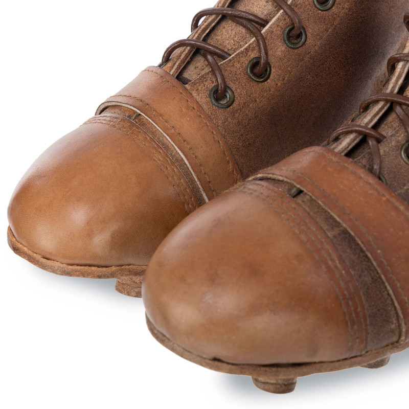 Бути футбольні або регбі Retro Vintage Style Leather коричневі вінтажні декор для дому або вінтажної футбольної кімнати F-0257 розмір 19х11см