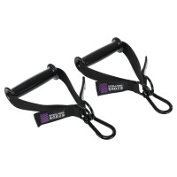 Ручки з карабінами для тяги рукоятки для тренажерів XTREME HANDLES EZOUS F-08-E 2шт чорний