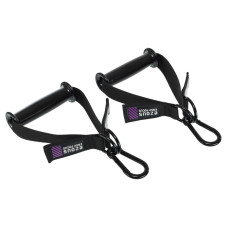Ручки з карабінами для тяги рукоятки для тренажерів XTREME HANDLES EZOUS F-08-E 2шт чорний