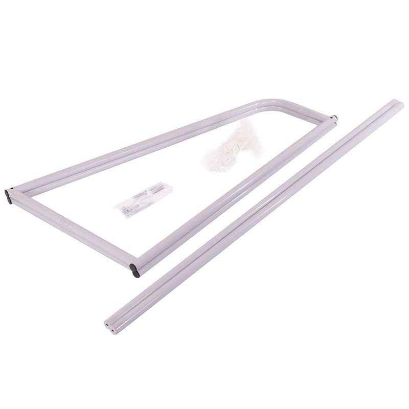 Ворота футбольні металеві розбірні з сіткою від виробника SP-Sport F-09 1шт білий