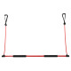 Палка гимнастическая с эспандерами Gym Stick для фитнеса SP-Sport F-931 1,3м чорний-червоний